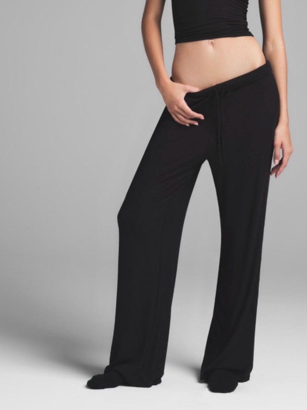 SKIMS Soft Lounge Ribbed Pant Onyx Black XL